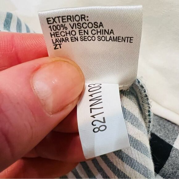 Cremieux Womens green striped short sleeve top size XS small - Picture 7 of 8